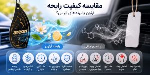 کیفیت رایحه خوشبوکننده آرئون بهتره یا برندهای ایرانی؟